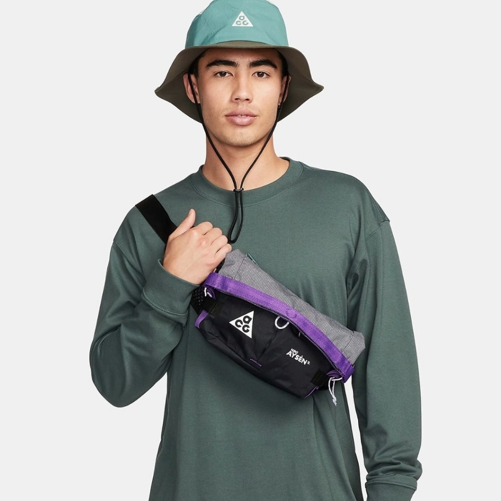 Nike ACG Aysén Fanny Pack 3L Crossbody Black Cool Grey DV4051 010 New